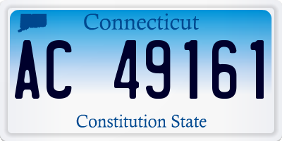 CT license plate AC49161