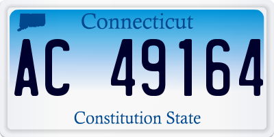 CT license plate AC49164