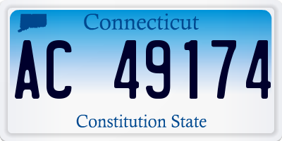 CT license plate AC49174