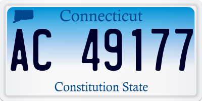 CT license plate AC49177