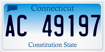 CT license plate AC49197