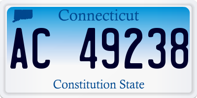 CT license plate AC49238