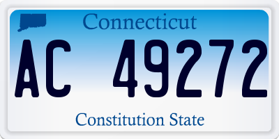 CT license plate AC49272