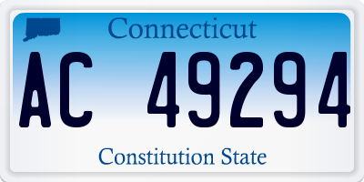 CT license plate AC49294