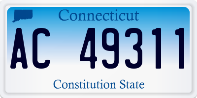 CT license plate AC49311