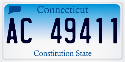 CT license plate AC49411