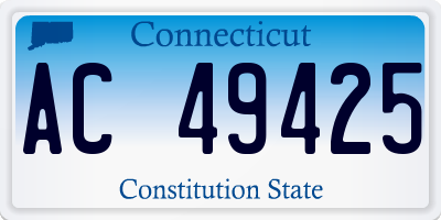 CT license plate AC49425