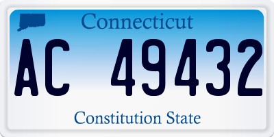 CT license plate AC49432