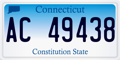 CT license plate AC49438