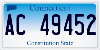 CT license plate AC49452