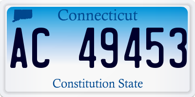 CT license plate AC49453