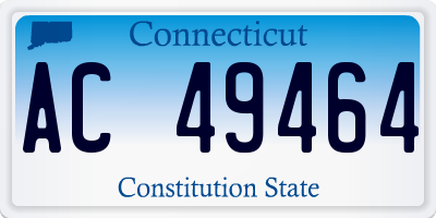 CT license plate AC49464