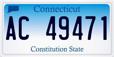 CT license plate AC49471