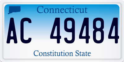 CT license plate AC49484