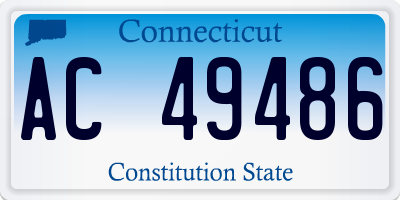 CT license plate AC49486