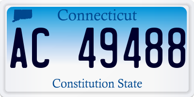 CT license plate AC49488