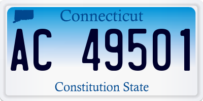 CT license plate AC49501