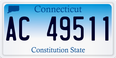 CT license plate AC49511