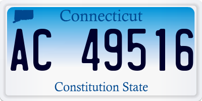 CT license plate AC49516