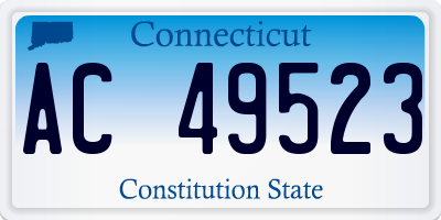 CT license plate AC49523