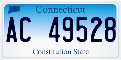 CT license plate AC49528