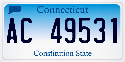 CT license plate AC49531