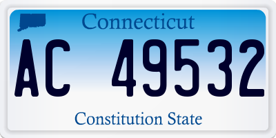 CT license plate AC49532