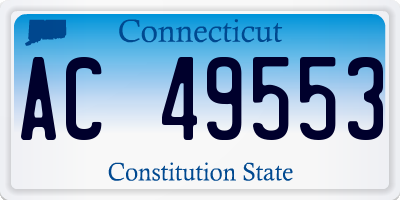 CT license plate AC49553