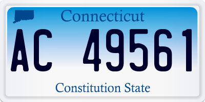 CT license plate AC49561
