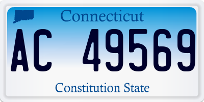 CT license plate AC49569