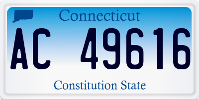 CT license plate AC49616