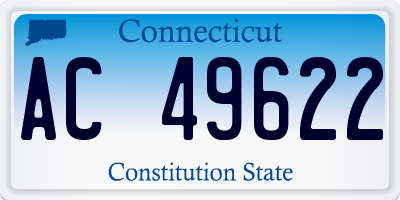 CT license plate AC49622