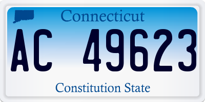 CT license plate AC49623