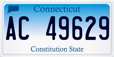 CT license plate AC49629