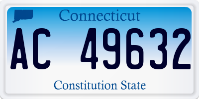 CT license plate AC49632