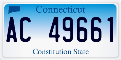 CT license plate AC49661