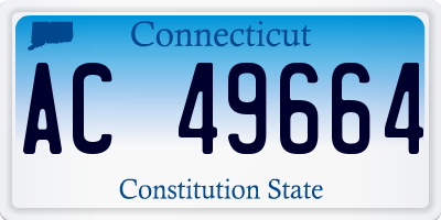 CT license plate AC49664