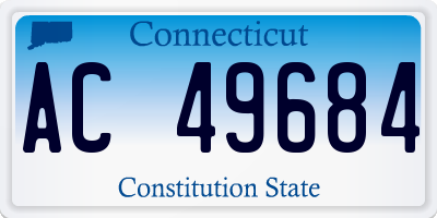 CT license plate AC49684