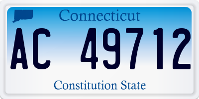 CT license plate AC49712