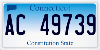 CT license plate AC49739