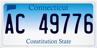 CT license plate AC49776