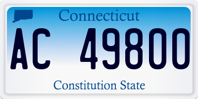 CT license plate AC49800