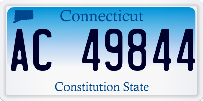 CT license plate AC49844