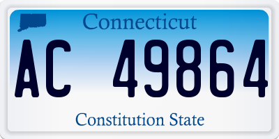 CT license plate AC49864