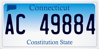 CT license plate AC49884