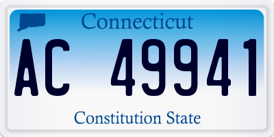 CT license plate AC49941