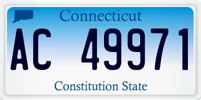 CT license plate AC49971