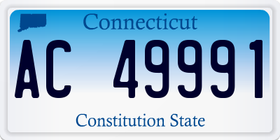 CT license plate AC49991