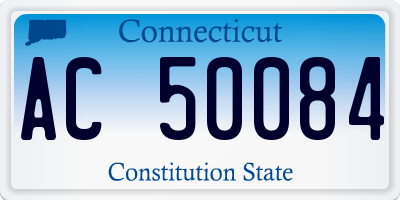 CT license plate AC50084