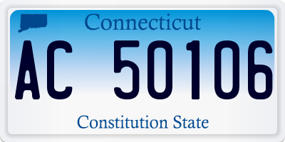 CT license plate AC50106